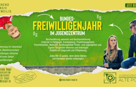 Wir suchen zum 01.08.2025 oder später eine/n (Bundes-) Freiwilligendienstler/in! 