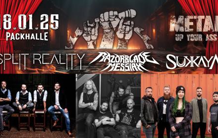 Split Reality, Razorblade Messiah (NL) und Sukkaya werden das neue Jahr lautstark einläuten!